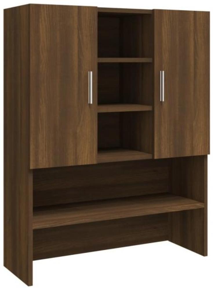 Waschmaschinenschrank Braun Eichen-Optik 70,5x25,5x90 cm Bild 1