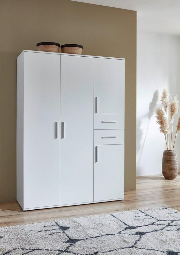 moebel-dich-auf Kleiderschrank ALIYA 4-türig (in weiß, 1-St, mit 2 Schubkästen) Breite 135 cm Bild 1