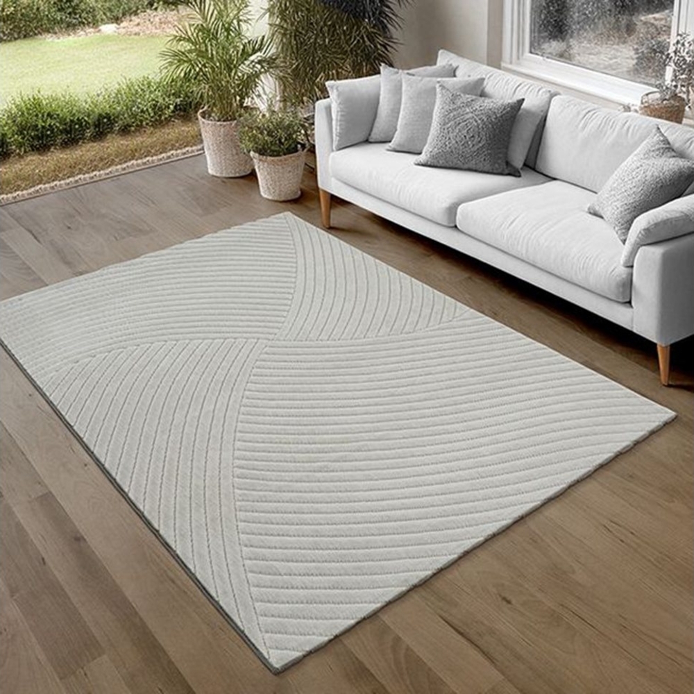 the carpet Teppich Parma, rechteckig, Höhe: 10 mm, moderne Wohnzimmer Teppich Outdoor geeignet dichter Flor Bild 1
