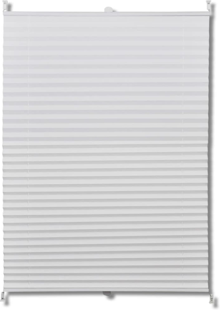 vidaXL Verdunklungsplissee 70×150 cm Weiß 240599 Bild 1