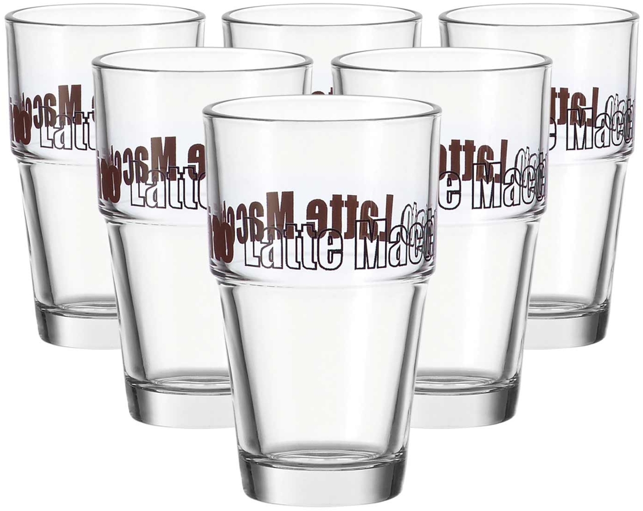 Leonardo SOLO Becher 410 ml Latte Macchiato 6er Set Bild 1