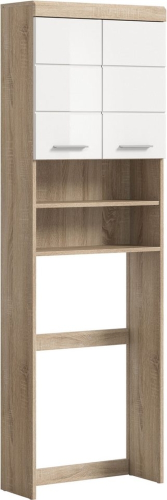 INOSIGN Waschmaschinenumbauschrank Siena, Breite 63cm, für Waschmaschine & Trockner, 2 Türen, MDF-Front in verschiedenen Farben, Überbauschrank, Umbauschrank, Badschrank Bild 1