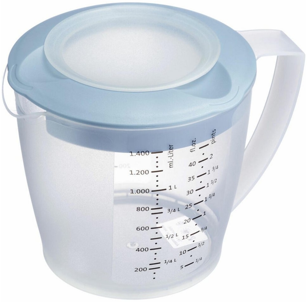 Westmark Rührbecher mit Deckel Helena 1,4 L blau Bild 1