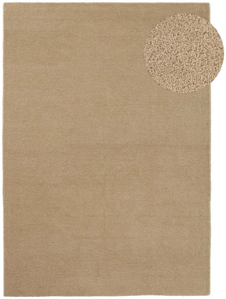 TaraCarpet Wollteppich TaraCarpet Gabbeh Georgia Teppich aus reiner Schurwolle handgearbeite, rechteckig, Höhe: 18 mm, Wollteppich Gabbeh Georgia creme Wohnzimmer Schlafzimmer ca 80x150 Bild 1