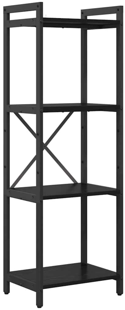 vidaXL Bücherregal Schwarz Eichen-Optik 40 x 30 x 118 cm Holzwerkstoff 868359 Bild 1