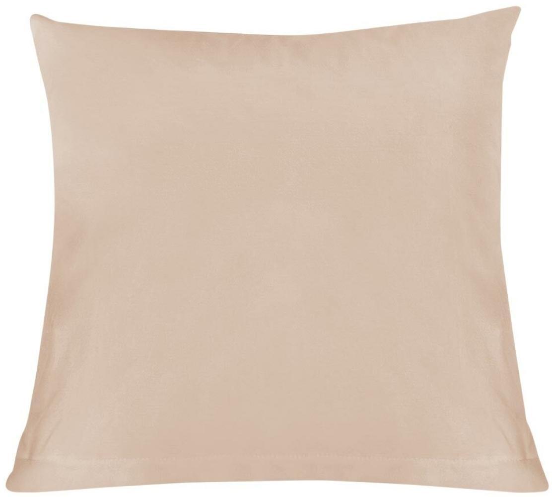 Formesse Bella Donna Jersey Kissenbezug|ca. 80x80 cm| champignon Bild 1