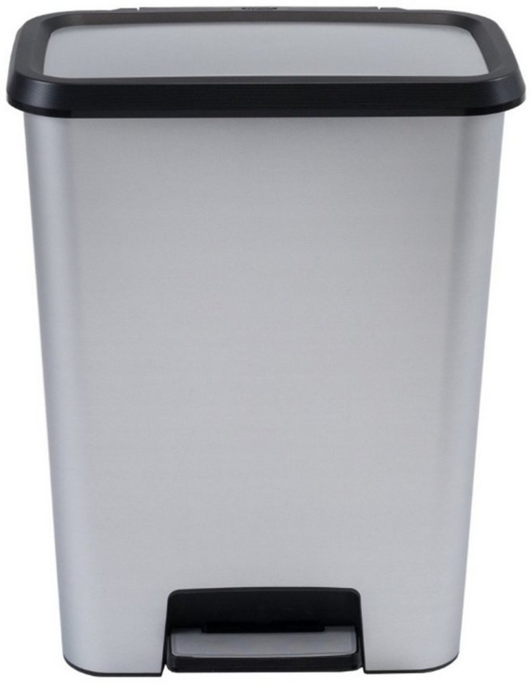 Curver Mülleimer, Compatta 50l Tret-Abfalleimer inox Bild 1