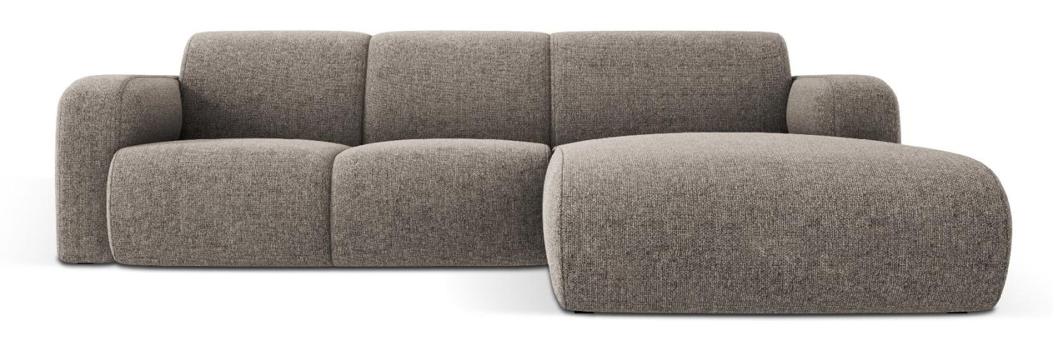 Micadoni Boucle Ecksofa Molino 4-Sitzer Rechts Chenille Grau Bild 1