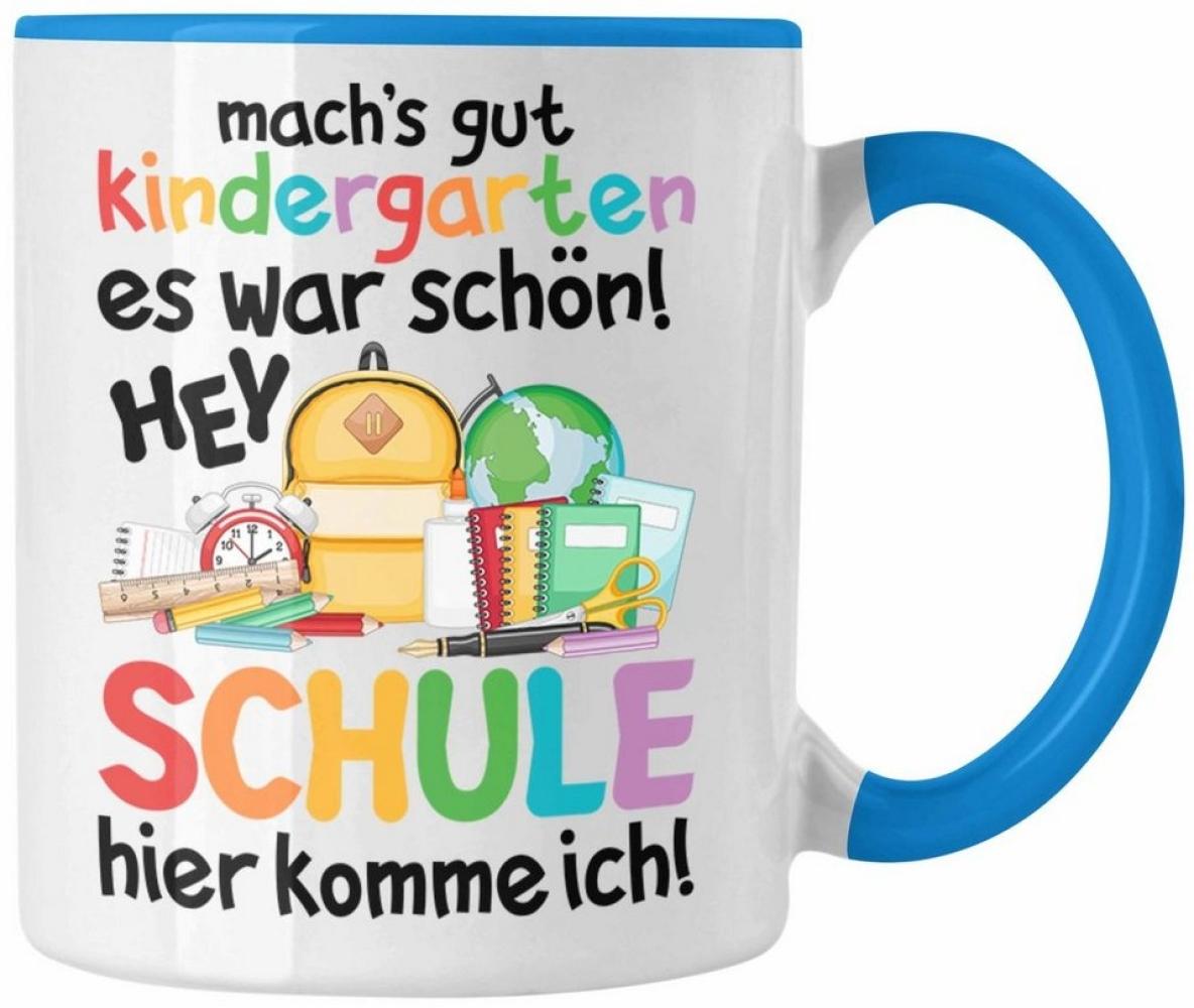 Trendation Tasse Trendation - Schulkind 2022 Einschulung Mädchen Junge Geschenk Schultü Bild 1