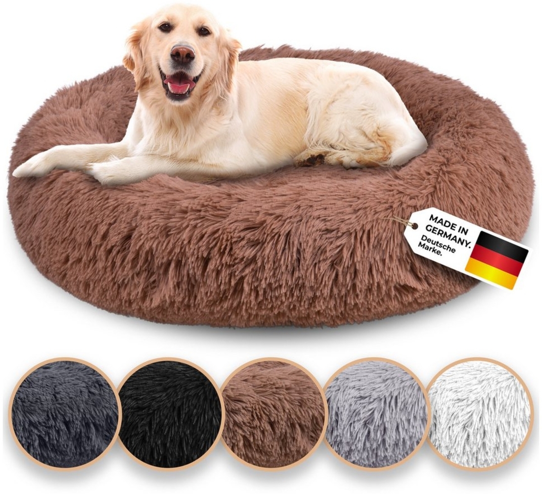 Belune Tierbett Kuschelweiches Hundebett mit Bezug - Original Belune - Made in Germany, vegane Materialien, waschbarer Bezug, verschiedene Größen und Farben, extra gemütlich Bild 1