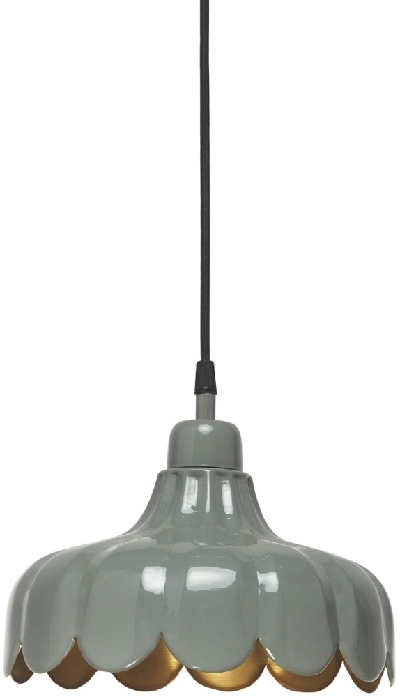 PR Home 2832413 Pendelleuchte Wells grün Gold 24cm Bild 1