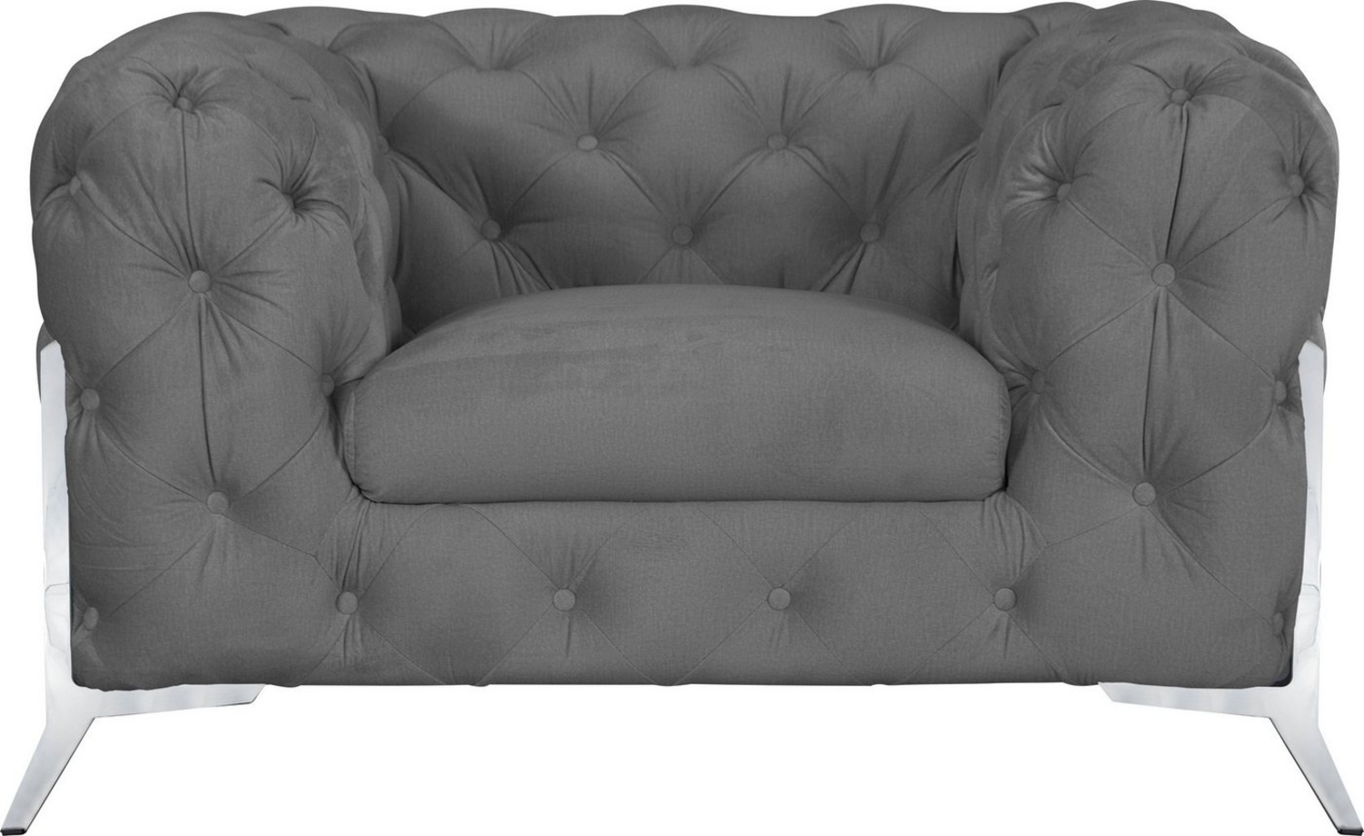 Leonique Chesterfield-Sessel Amaury Sessel, aufwändige Knopfheftung, moderne Chesterfield Optik, Fußfarbe wählbar Bild 1