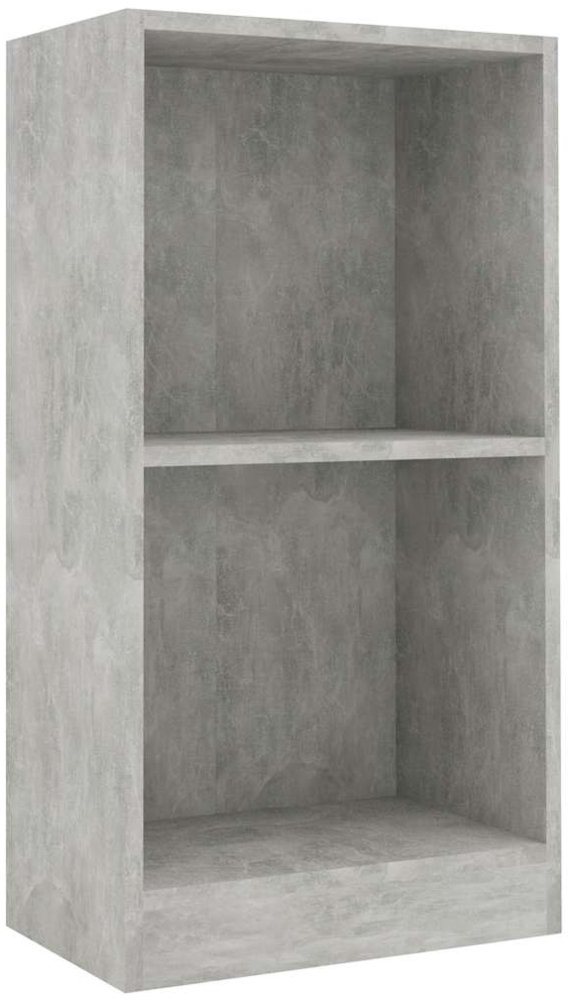 vidaXL Bücherregal Betongrau 40x24x75 cm Holzwerkstoff 800823 Bild 1