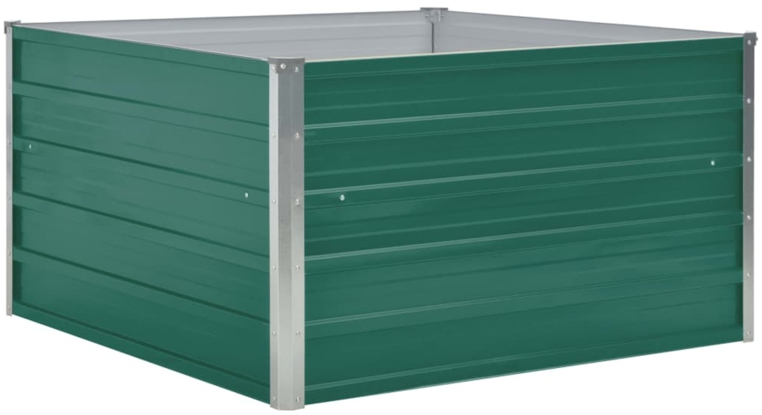 vidaXL Hochbeet 100 x 100 x 45 cm Verzinkter Stahl Grün 47025 Bild 1