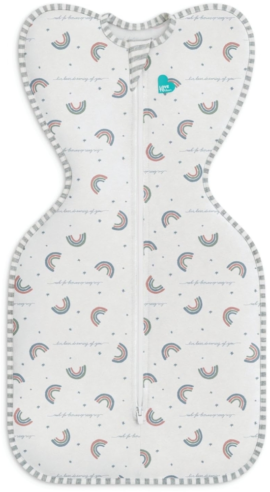 Love To Dream Puck-Babyschlafsack Neugeborenen-Essentials für 0–6 Monate alte Baby-Mädchen und -Jungen. 1,0 Tog-Babyschlafsack mit Armen, für komfortablen und ruhigen Schlaf, Von Hebammen empfohlen Bild 1