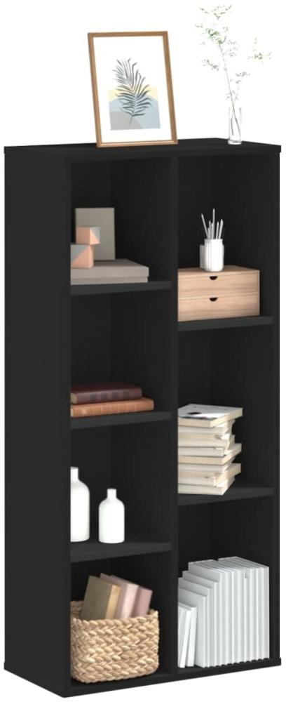 vidaXL Bücherregal Schwarz 50x25x105 cm Holzwerkstoff 852790 Bild 1