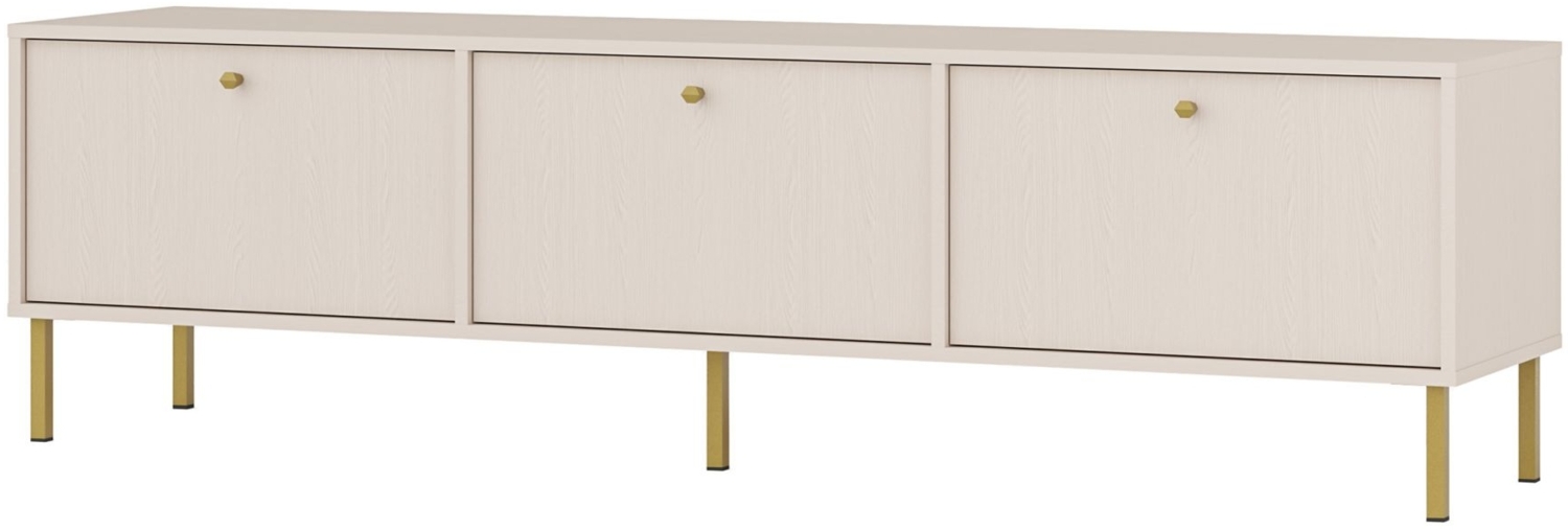 Selsey 'Oktio' TV-Möbel 3-türig, sandbeige, ca. 50 x 180 x 41 cm Bild 1