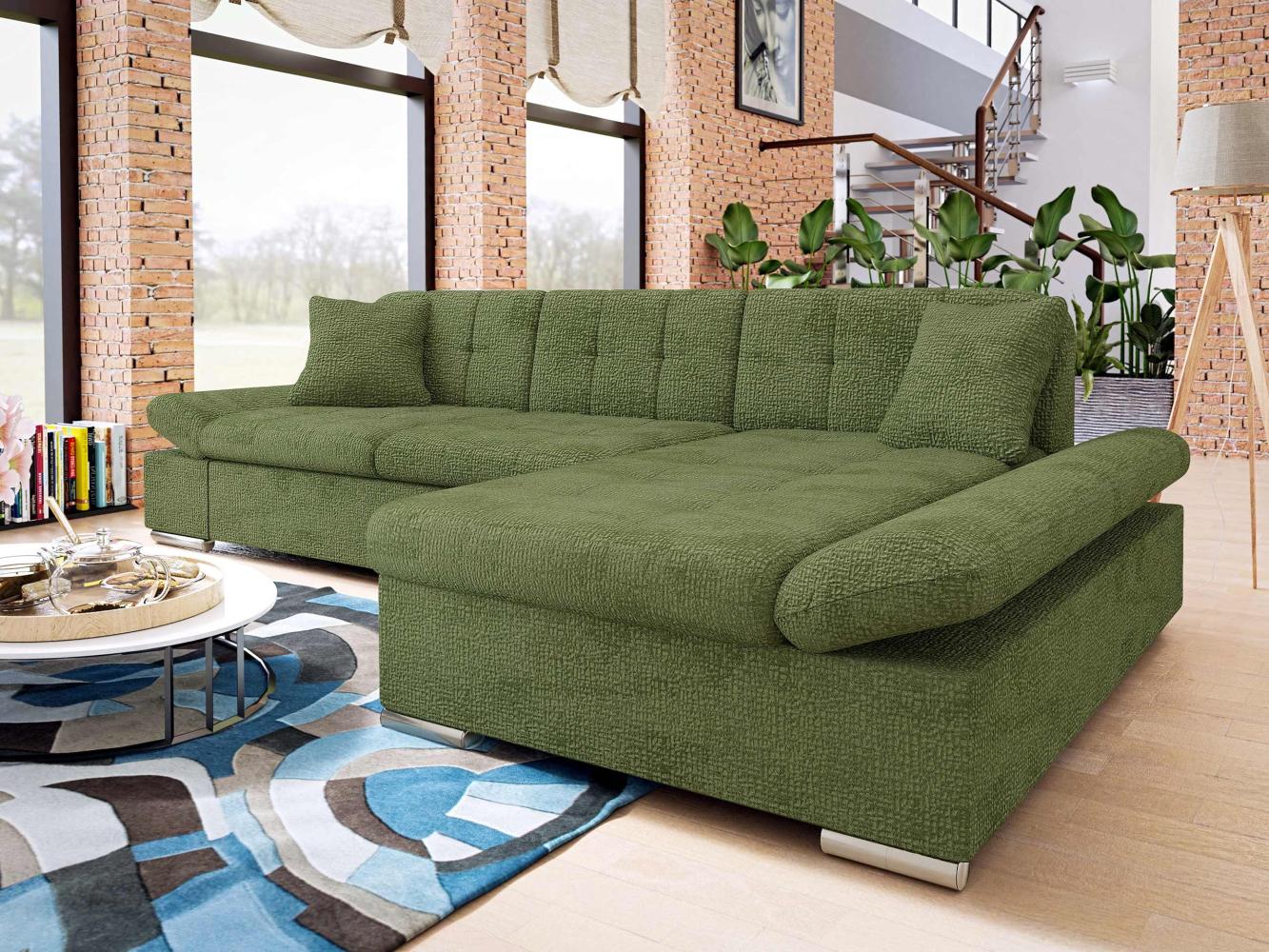 Ecksofa Montana Premium mit Regulierbare Armlehnen, L-Form (Farbe: Fragola 65, Seite: Rechts) Bild 1