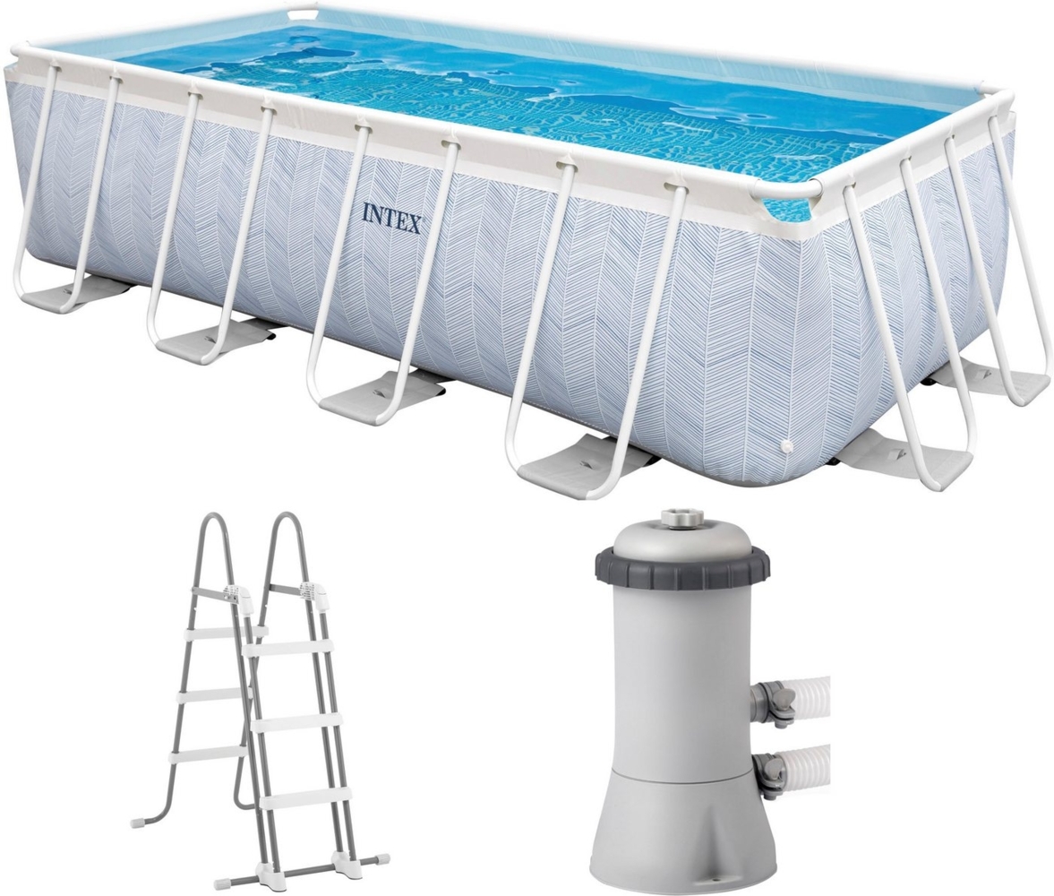 Intex Rechteckpool CHEVRON PRISM RECTANGULAR (Set, 3-tlg),. Bild 1