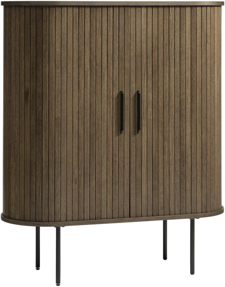 Highboard >Nerja< in Eiche braun furniert - 100x118x45 (BxHxT) Bild 1