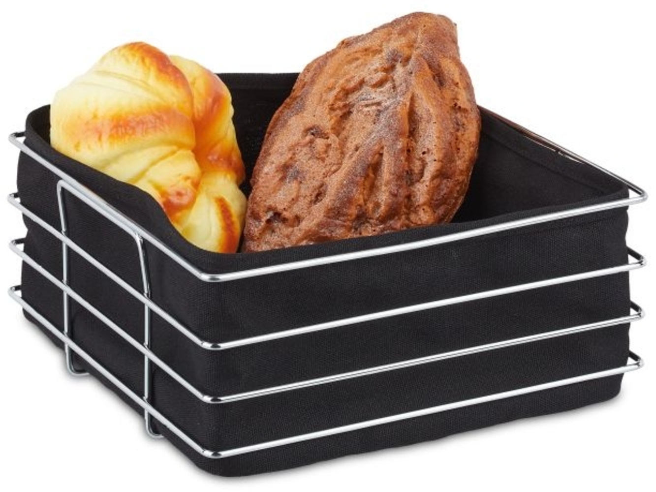 Brotkorb Metall mit Stoffeinsatz 10034275_46 Bild 1