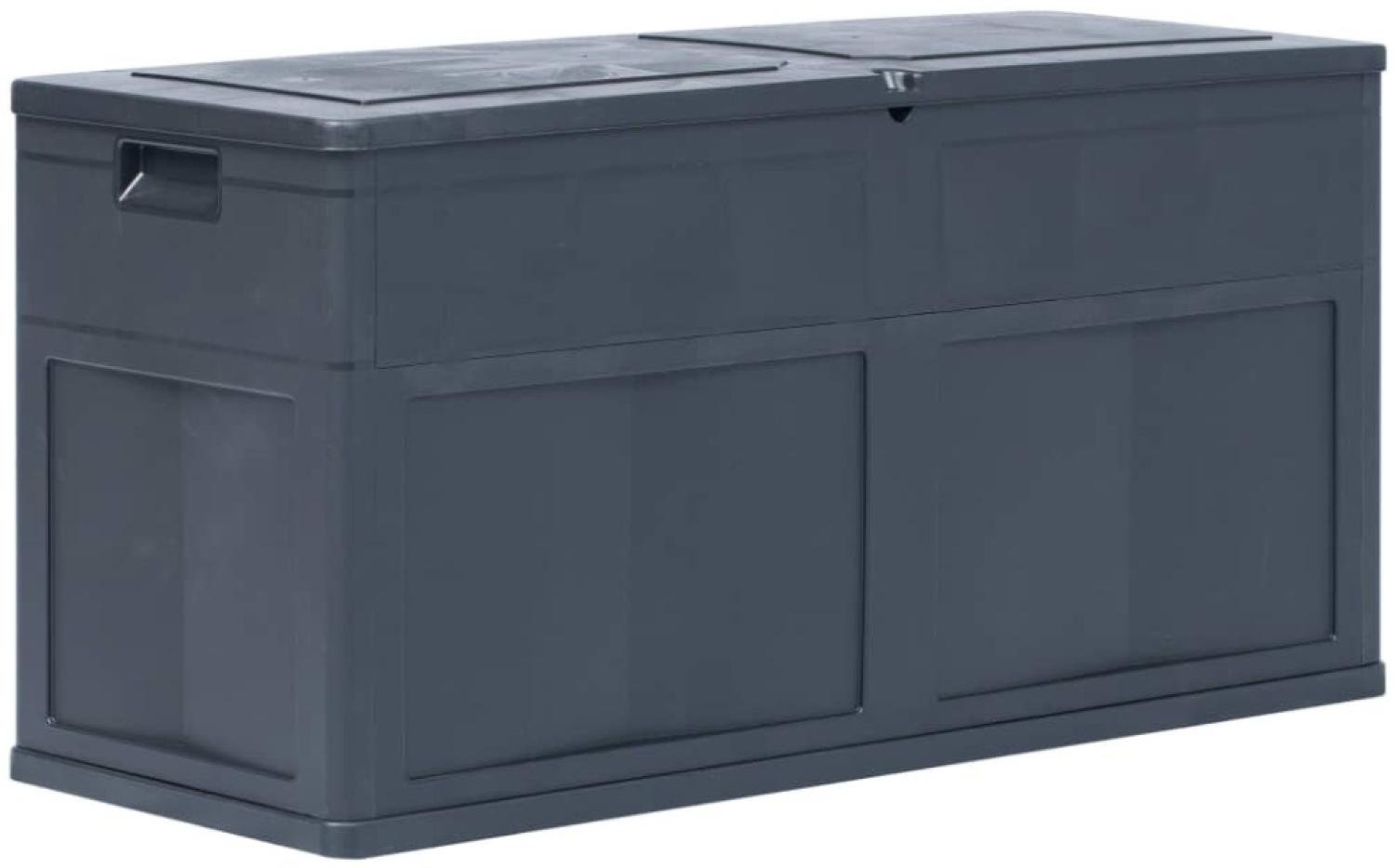 vidaXL Garten-Aufbewahrungsbox 320 L Schwarz 45688 Bild 1