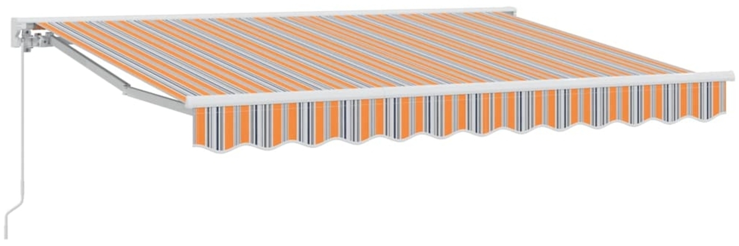 vidaXL Einziehbare Markise Bunt gestreift 250x200 cm Stoff 3329409 Bild 1