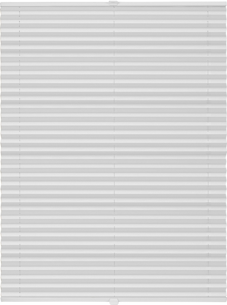ondeco Plissee ohne Bohren mit Klemmträger, Sonnenschutz für Fenster innen, blickdicht, Faltrollo, Weiß, 65x130 cm Bild 1
