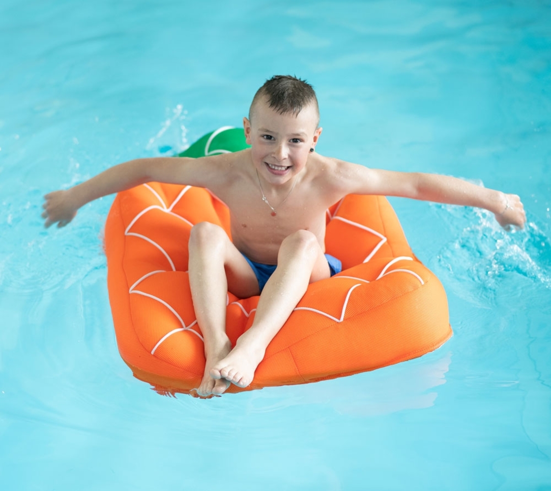 Westmann Stoff Schwimminsel Ananas | Orange | Bild 1