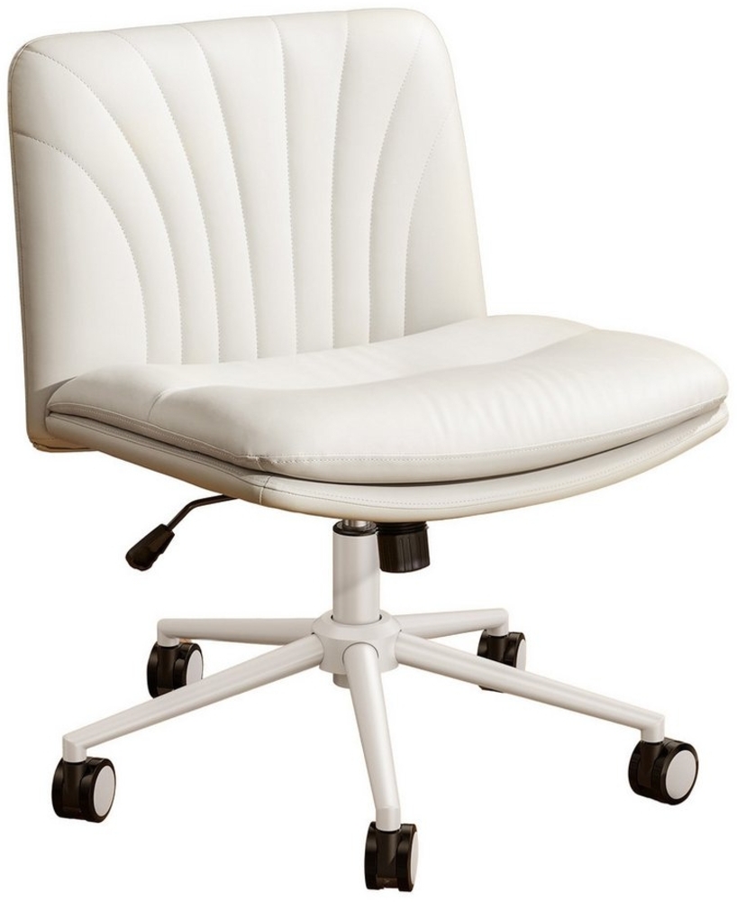 Marsail Drehstuhl Bürostuhl Ohne Armlehnen, Höhenverstellbar Schreibtischstuhl, Lesesessel mit Wippfunktion, Ergonomischer, Für Schminktisch/Gaming Bild 1