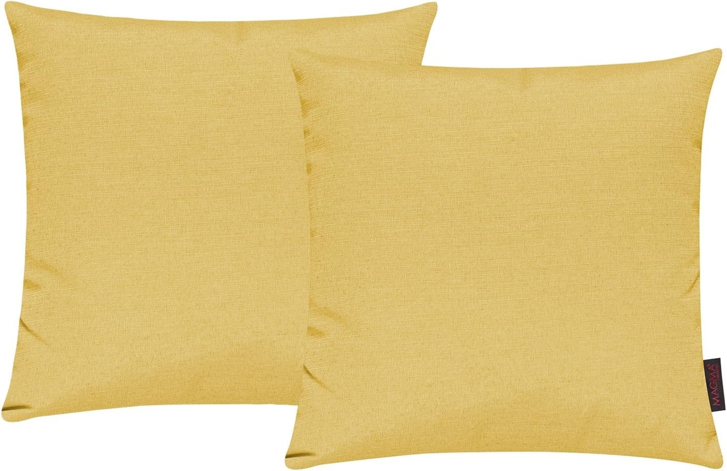 MAGMA Kissenhüllen FINO - ca. 50 x 50 cm - 2er Set sonnengelb Bild 1