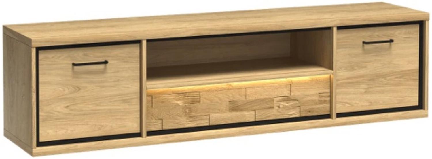Stylefy Medison Lowboard I Hikora mit LED-Beleuchtung Bild 1