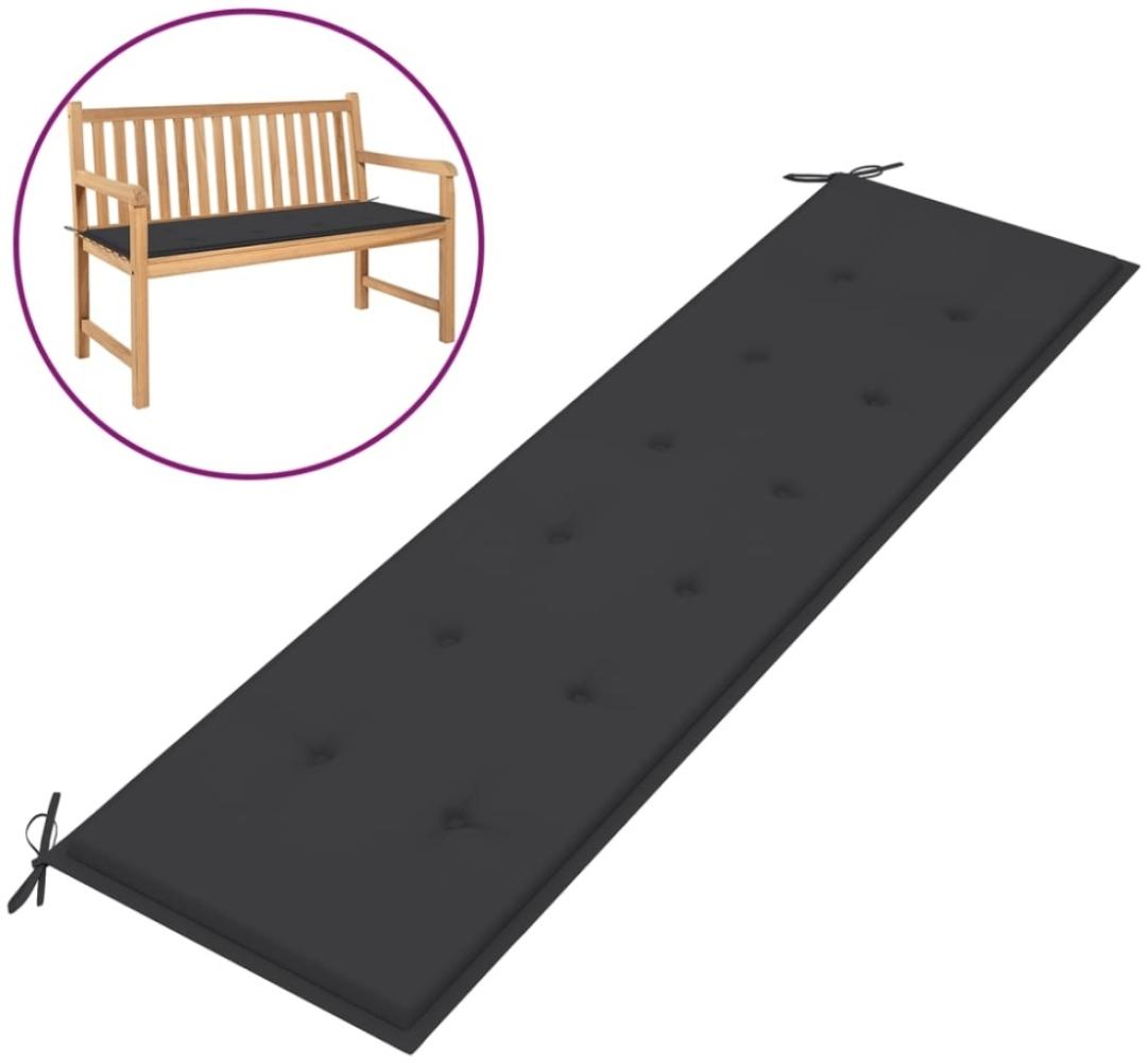 vidaXL Gartenbank-Auflage Anthrazit 180x50x3 cm Oxford-Gewebe 43192 Bild 1