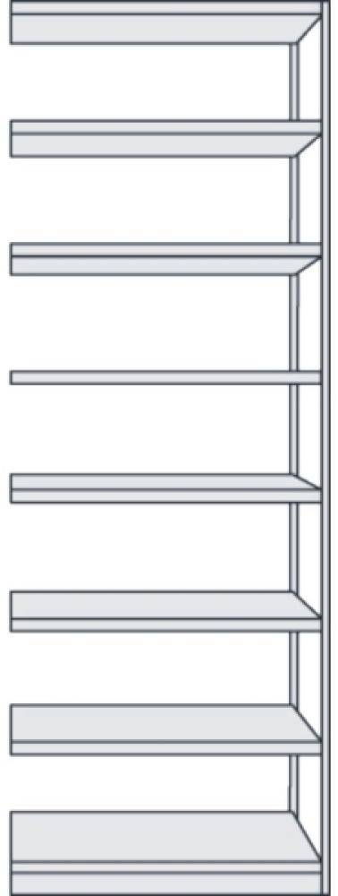 Kerkmann Büroregal Progress 500 Anbauregal BxTxH 75x30x260cm 8 Böden l Bild 1