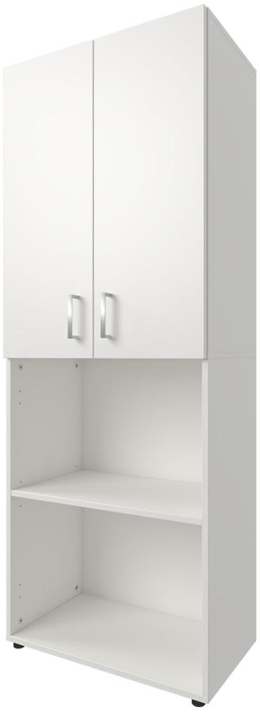 Aktenschrank >Trio< in Weiß - 57x154x34,5cm (BxHxT) Bild 1