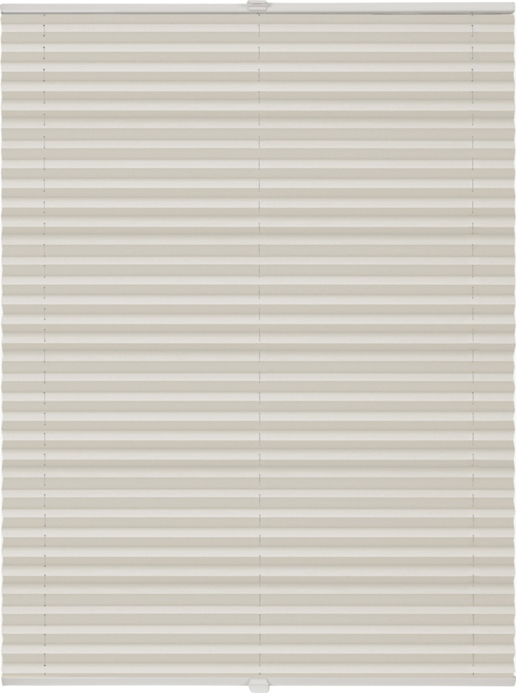 ondeco Plissee ohne Bohren mit Klemmträger, Sonnenschutz für Fenster innen, blickdicht, Faltrollo, Vanille, 70x210 cm Bild 1