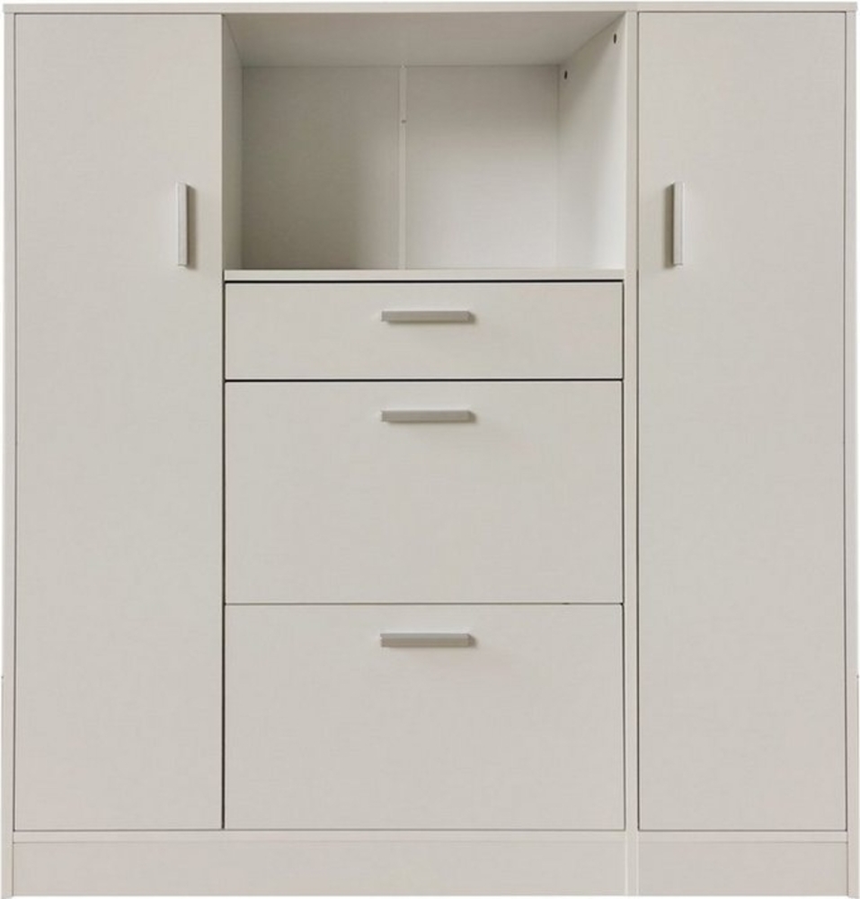 HTI-Line Küchenbuffet Küchenschrank Kombi L und S Blanca (Set, 2-St, 1x Küchenschrank Kombi L Blanca, 1x Küchenschrank Kombi S Blanca) Küchenbuffet Mehrzweckschrank Mikrowellenschrank Bild 1