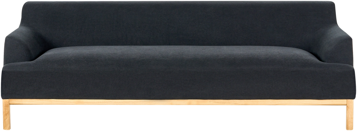 3-Sitzer Sofa schwarz SOSJO Bild 1