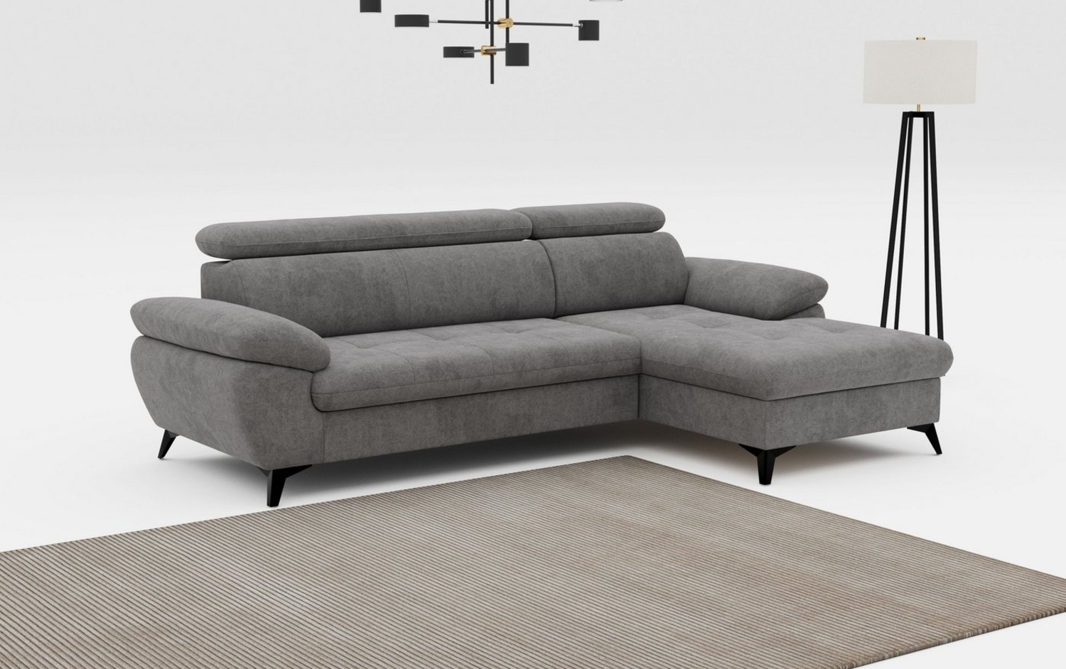 COTTA Ecksofa Hudson L-Form, mit Kopfteilverstellung, wahlweise mit Bettfunktion & Bettkasten Bild 1