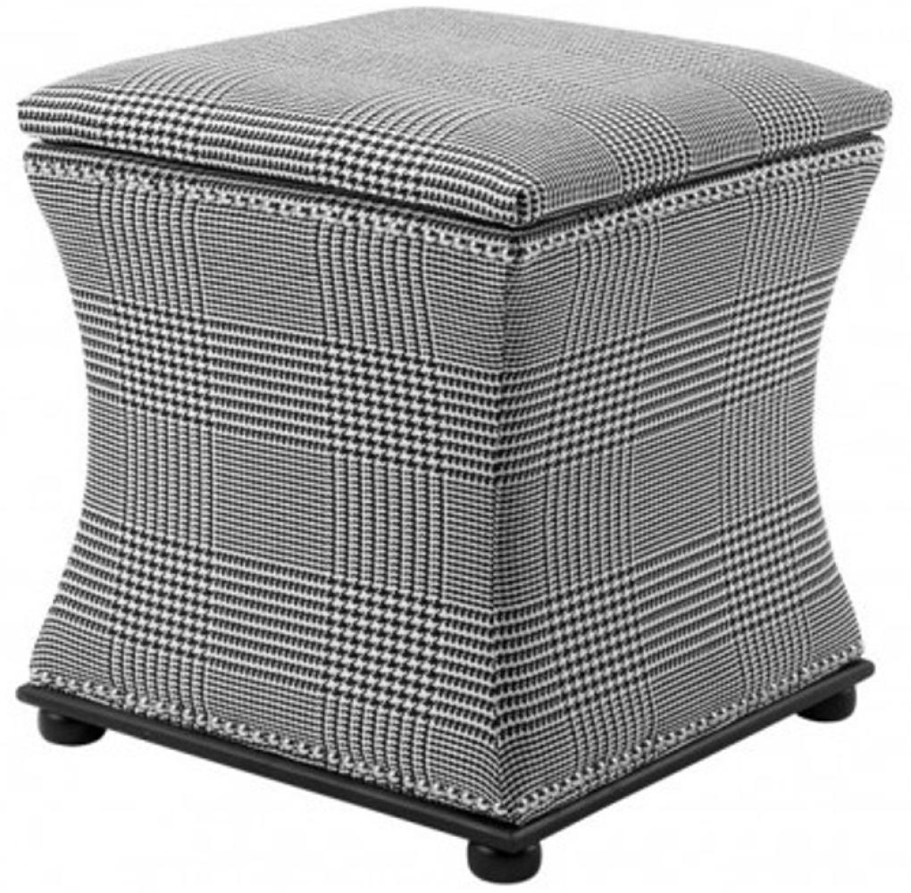 Casa Padrino Luxus Sitz Hocker 47 x 47 x H. 52 cm - Luxus Qualität Bild 1