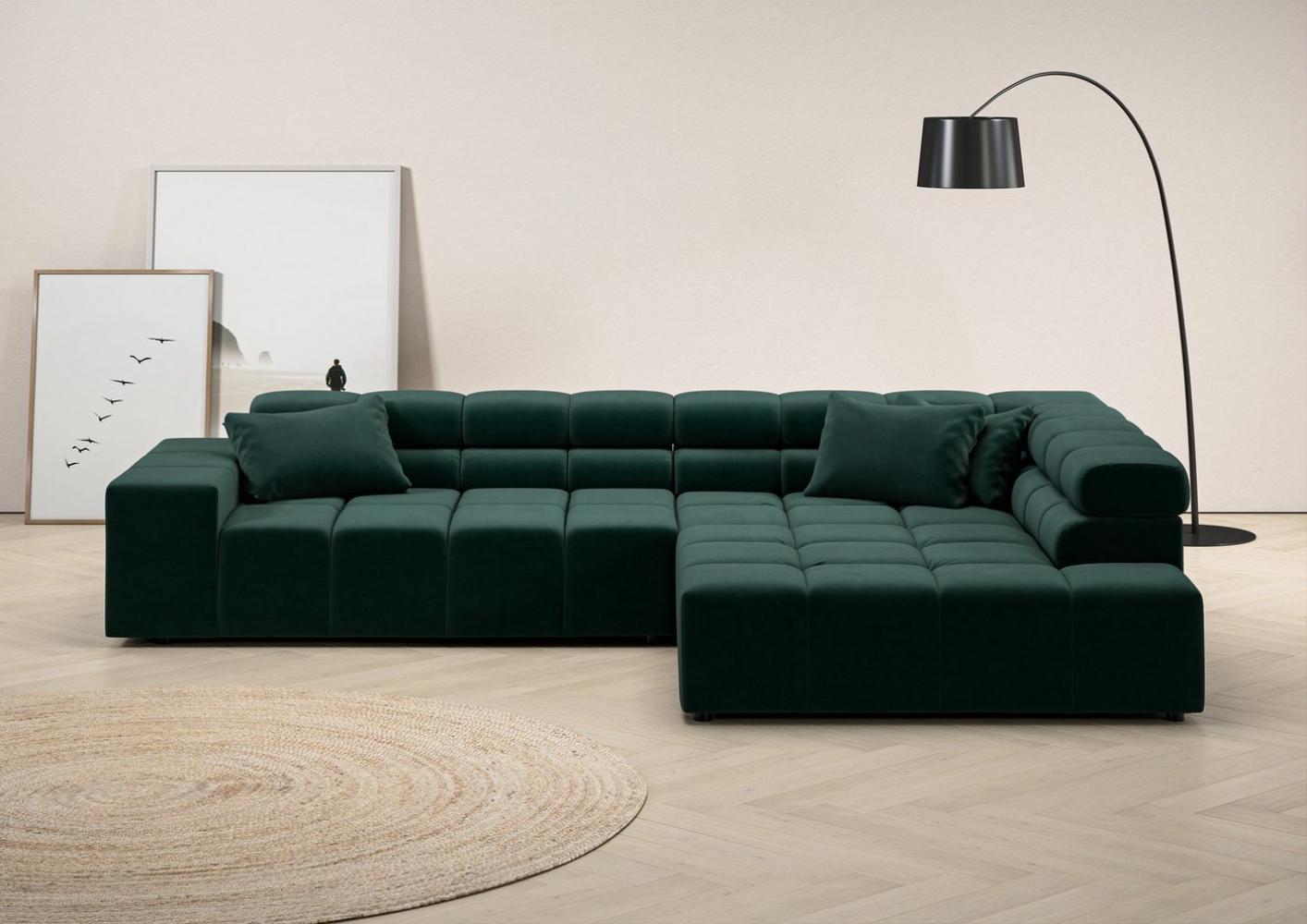 INOSIGN Ecksofa Ancona incl. Kopfteilverstellung, Zierkissen Breite 319cm, L-Form, wahlweise motorische Sitztiefenverstellung, auch in Cord + Easy Care Bild 1