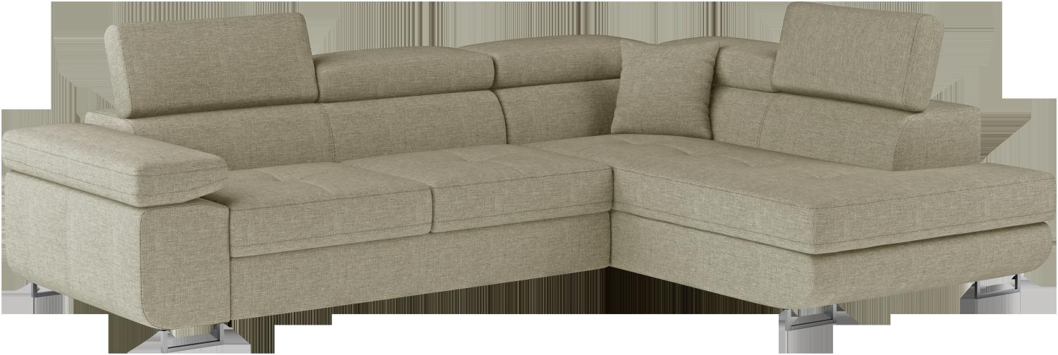 Anton, Ecksofa, Eckcouch, Beige Bild 1