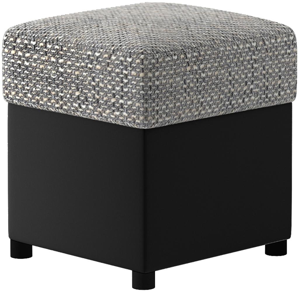 Pouf R1, Fußhocker, Grau Bild 1