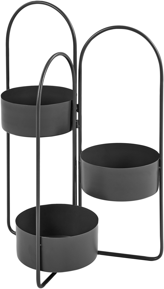 Pflanzenständer COLUTENA Metall 56 cm Schwarz Bild 1