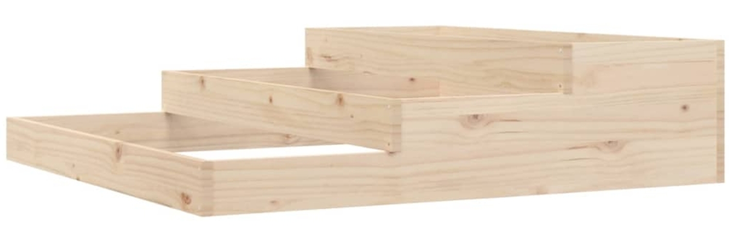 vidaXL Pflanzkübel 107x107x27 cm Massivholz Kiefer 823913 Bild 1