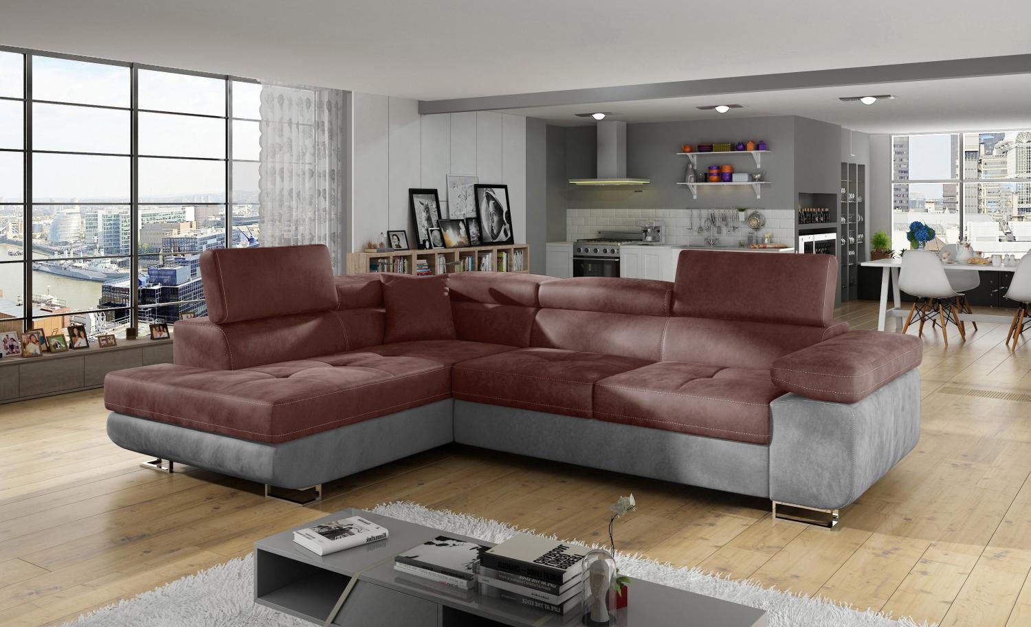 Wohnideebilder Anton Rot Ecksofas & Eckcouches An_41 Bild 1