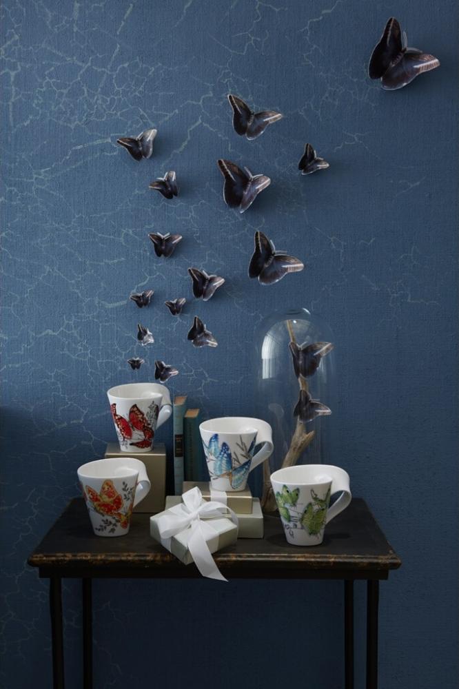 Villeroy & Boch NewWave Caffè Becher mit Henkel 300 ml Deep Green Hairstreak - DS Bild 1