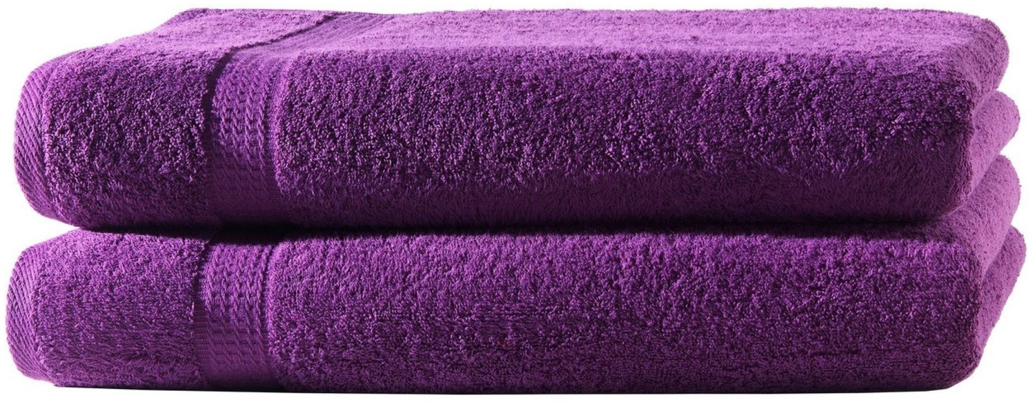Hometex Premium Textiles Handtuch in Premium Qualität 500 g/m², Feinster Frottier-Stoff 100% Baumwolle, 2x Duschtuch, Kuschelig weich, saugfähig, Extra schwere, flauschige Hotel-Qualität Bild 1