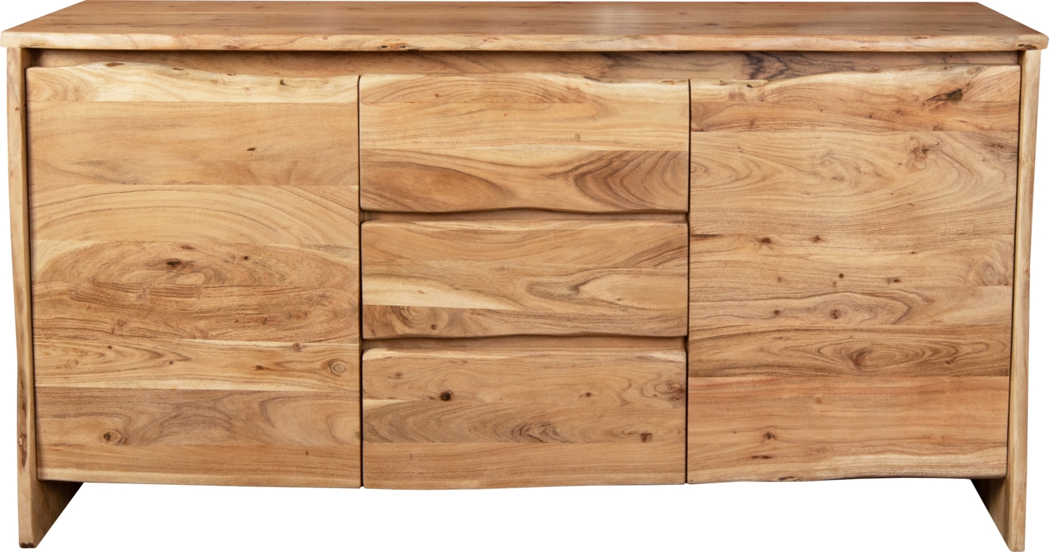 Sideboard Baumkante 170 x 45 x 90 cm Akazienholz massiv naturfarben DAHLIA 86441352 Bild 1