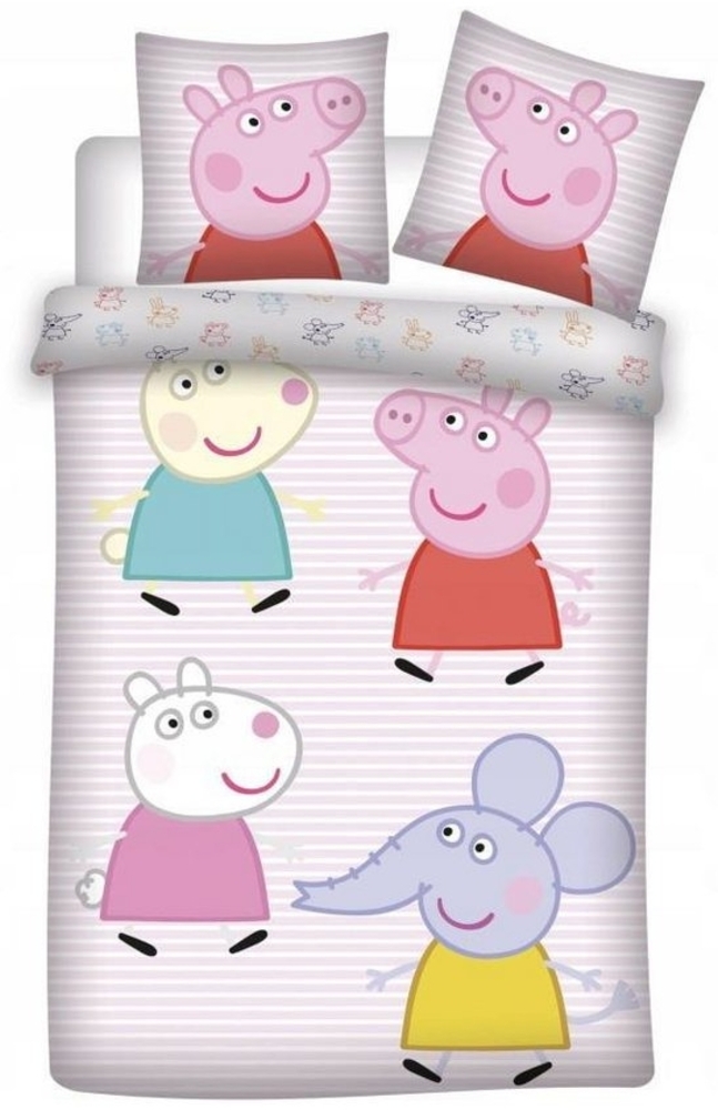 AY!Max Babybettwäsche Peppa Pig™ Babybettwäsche "Peppa und seine 4 Freunde", 100x135cm, Baumwolle Bild 1